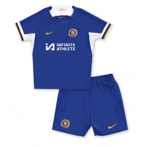 Chelsea Hjemmebanesæt Børn 2023-24 Kort ærmer (+ korte bukser)